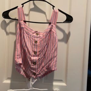 2 piece crop top with matching skirt- NWT